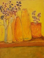 Vases jaunes L50xH65
